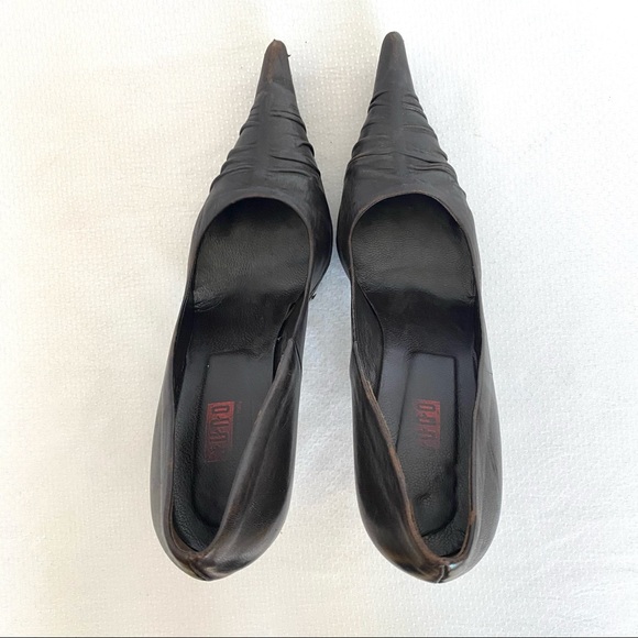 Vintage Juno Dark Brown Stilettos - Picture 2 of 6